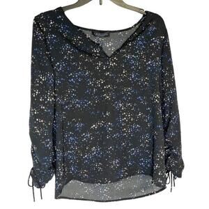 NWT Sanctuary Winona V Neck Long‎ Sleeve Stargazer Celestial Print Blouse Small
